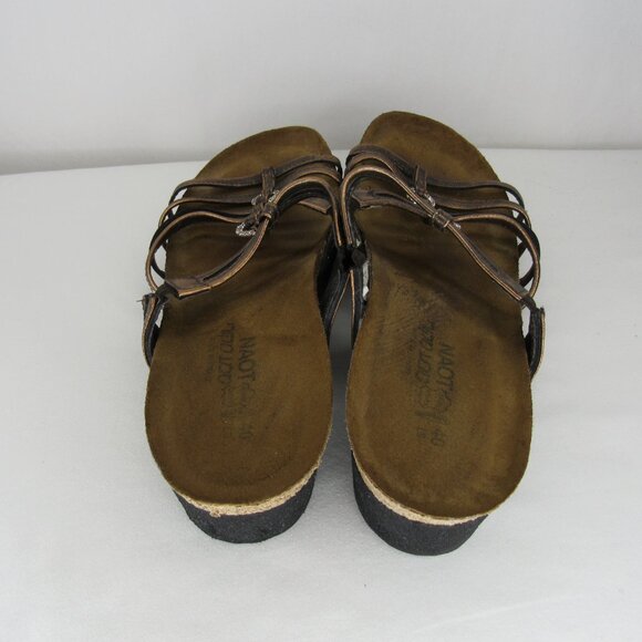 Naot BETTY Bronze Metallic Slide Sandal Women's 40 9 - Picture 4 of 8